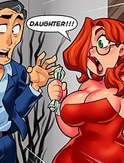 Watch your mouth when you talk to your mother, Voluptuous Housewives, Mother and daughter escort girls