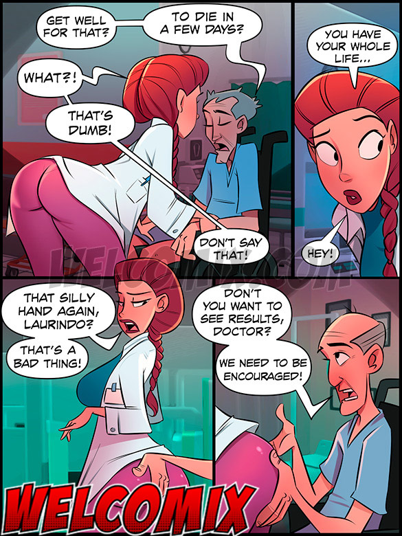 Doctor Jaqueline, a beautiful redhead, This is a Madhouse, Phisioteradick