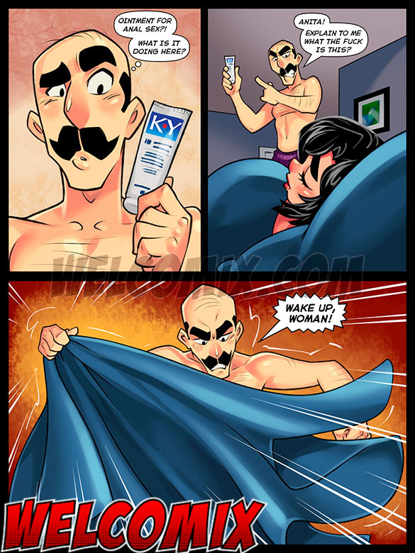 It's not often that his demure wife gives him oral sex, Voluptuous Housewives, A different menage a trois