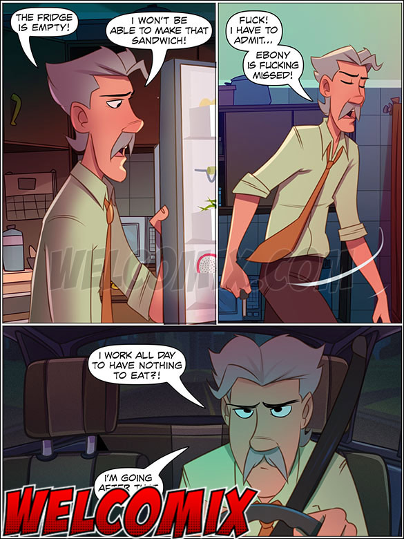 Charles arrives home from work crazy to have sex with his wife, The 4 Naughties, Beard, Hair and Mustache